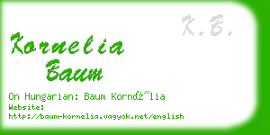 kornelia baum business card